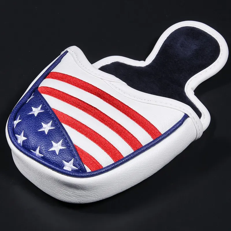 USA Magnetic Golf Head Cover Waterproof Blade Mallet Center Putter Headcover Golf Protective Sleeve Guard