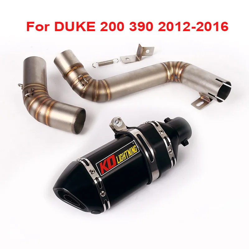 

Motorcycle Exhaust Muffler Escape with DB Killer Silencer Mid Link Pipe Connector for KTM DUKE 200 DUKE 390 2012-2016