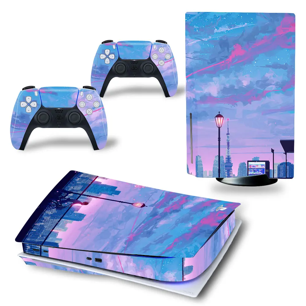 

Cool Sticker For PlayStation 5 Controller Disk Skin Sticker Decal Cover for PS5 Console and 2 Controllers PS5 Disk Skin Sticker