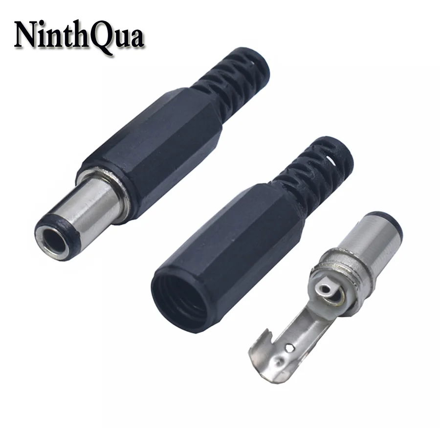 2/5/10pcs DIY 6.3 mm x 3.0 mm DC Power Plug Female wire cable solder Connector Adapter barrel length 9.5 mm