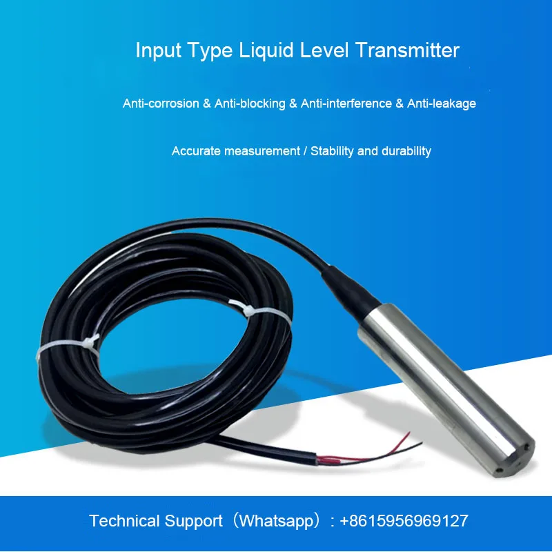 Input Type Sensitive Liquid Level Sensor RS485 0-20m Measurement Range Transmitter Price More Accurate