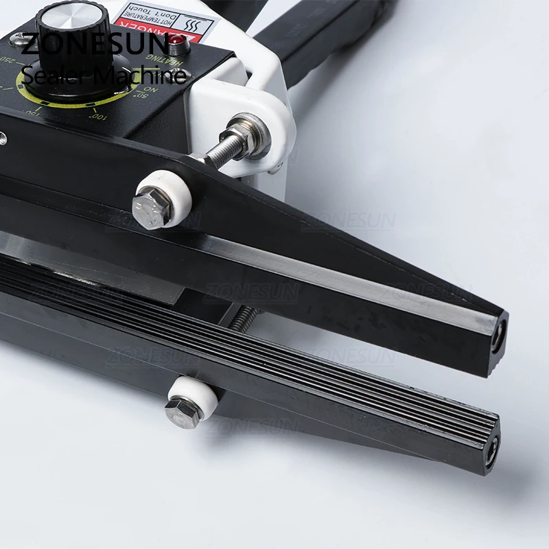 ZONESUN-calore Diretto Pinze impulso di tenuta della macchina portatile elettrico foglio di Alluminio composito kraft carta da imballaggio sigillante packer