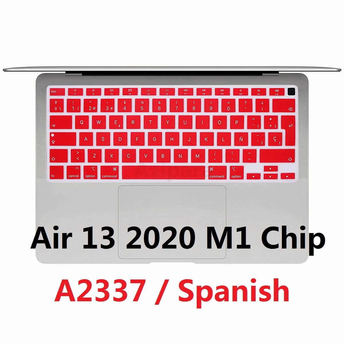 

EU Layout Soft for Macbook Air 2020 M1 Chip A2337 EU Spanish Keyboard Cover Silicon for Macbook Air 13 2020M1 Chip Keyboard Skin