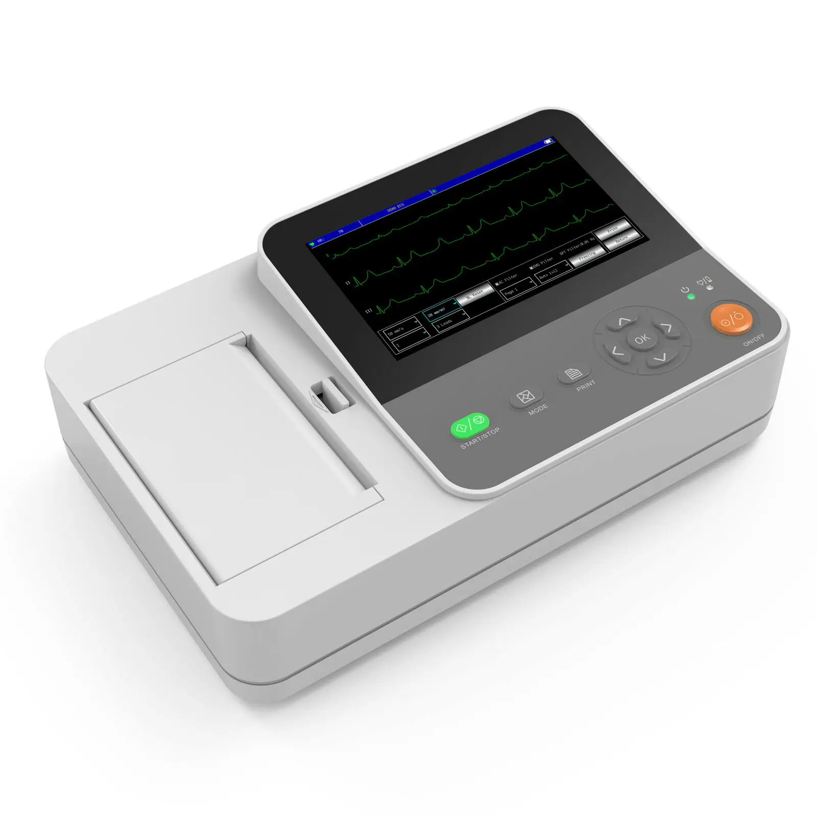 CONTEC 2021 New ECG E6 Touch Screen Color 6 Channel 12 lead ECG/EKG Machine Electrocardiograph NEW Portable