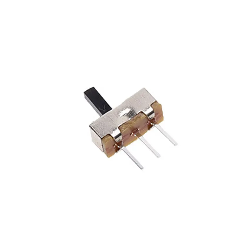Cltgxdd 10pcs SS12D00 Interruptor ON-OFF Mini Slide Switch 3Pin 1P2T 2 Position Toggle Switch Handle Length : 2MM/3MM/4MM/5MM