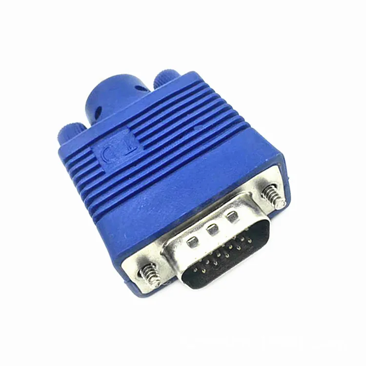 15 Pin VGA Male to 2 Female Y Splitter Cable SVGA Monitor Adapter Extension Converter Video Cable Lead for PC,TV 0.25m