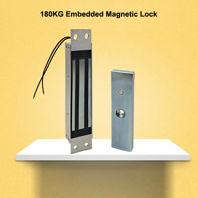 

Embedded Magnetic Lock 180kg Use For Wooden Door Metal Door Access Control System Holding Force:180kg(350bs)