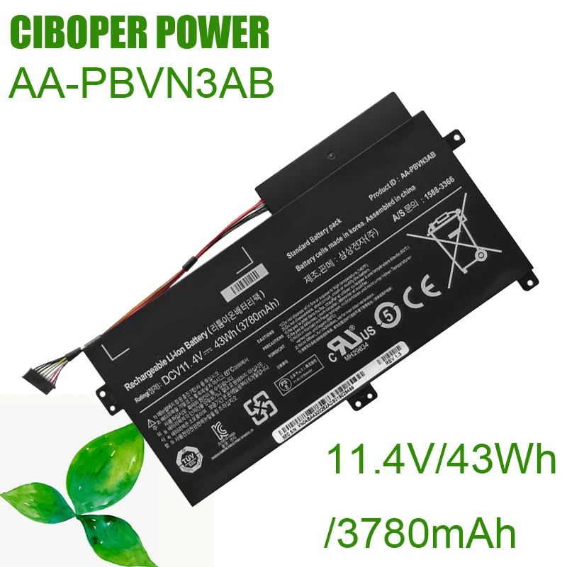 Laptop Battery AA-PBVN3AB BA43-00358A 43Wh For NP370R4E NP370R5E NP370R5V NP450R4E NP450R5E NP450R4V NP450R5V NP470R5E NP510R5E