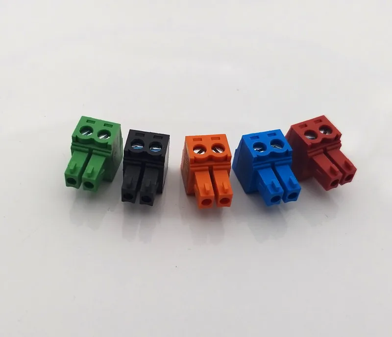 Free shipping 10PCS/LOT 15EDGK 3.5mmPitch plug in terminals TJ3.5 MC1.5 EC350V green connector 2 3 4 5 6 7 8 9 10