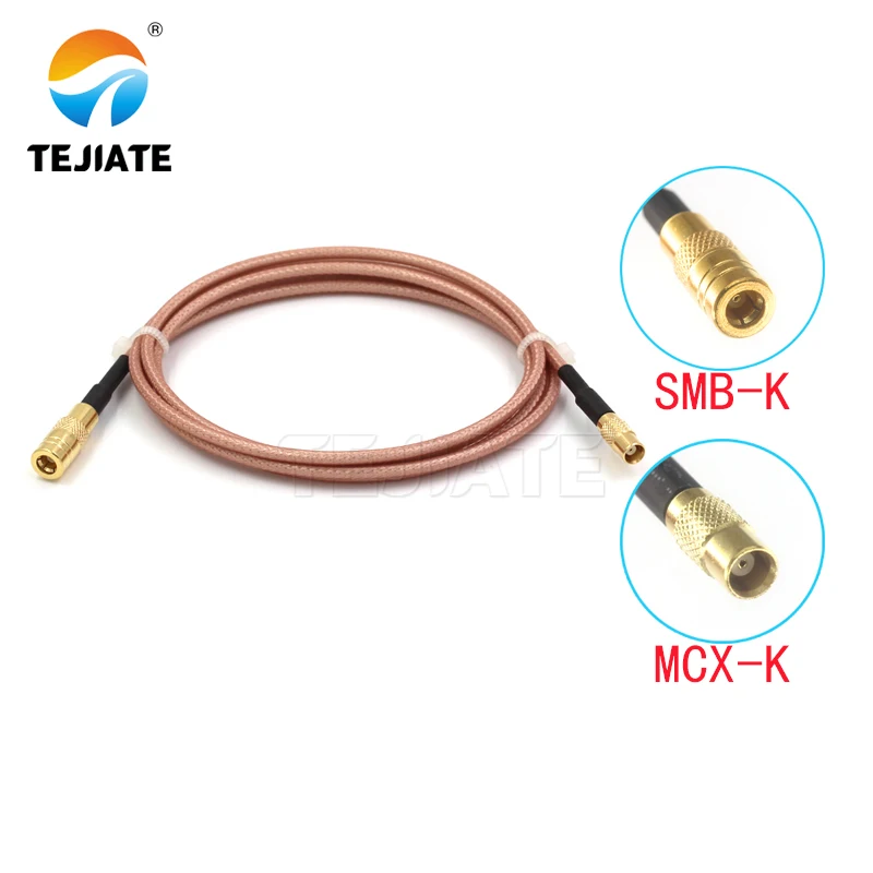 1 pz cavo adattatore TEJIATE SMB a MCX tipo SMBK converti MCXK 8-90CM 1M 1.5M 2M lunghezza connettore RG316 filo