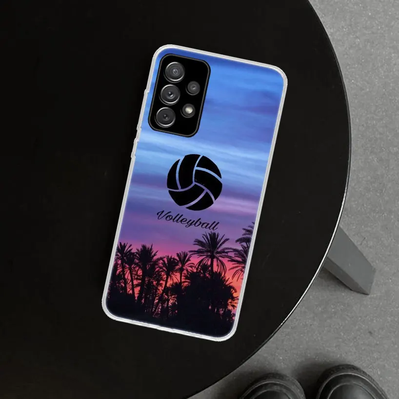 Volleyball Sports Phone Case for Samsung Galaxy A15 A25 A35 A55 A14 A24 A34 A54 A04S A13 A23 A33 A53 A03S A52 A12 A22 A32 A02S C