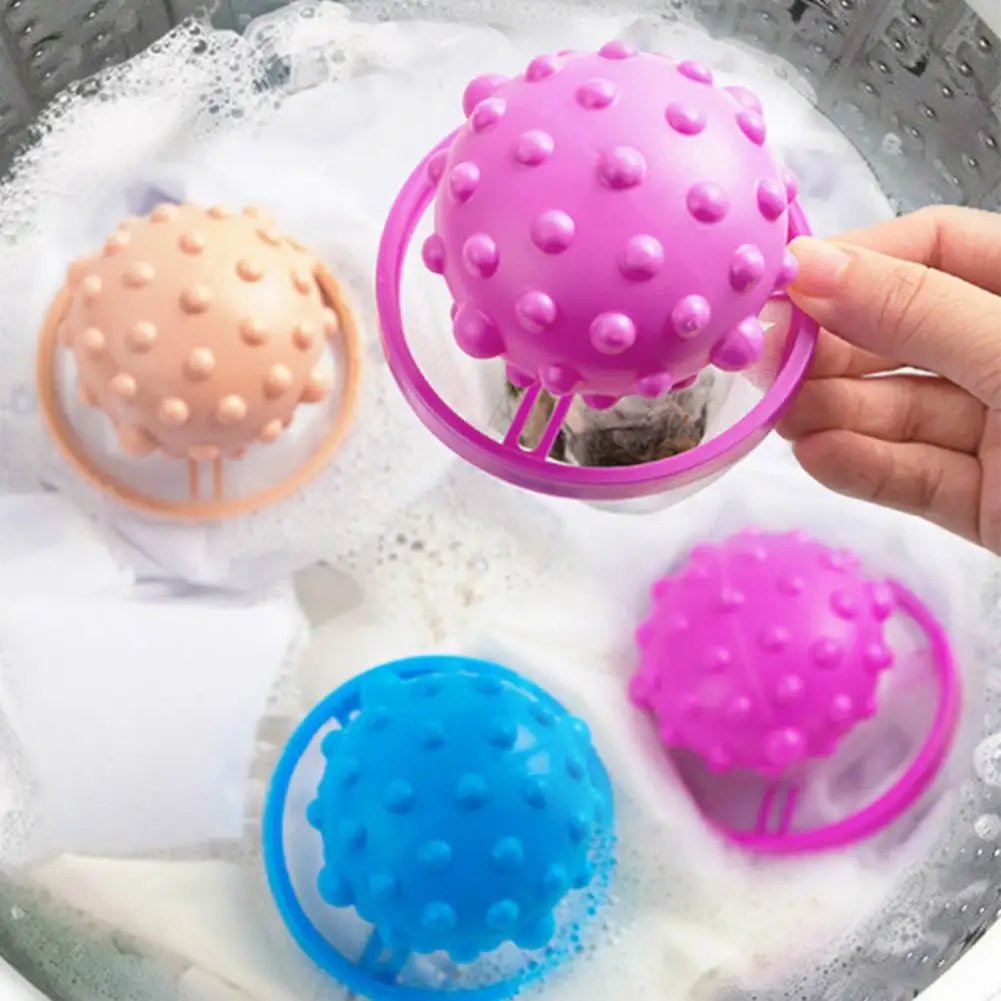 Filtre anti-peluche réutilisable, 6 couleurs, pour Machine à laver, filtre à flotteur, collecteur de protection, boule de lavage