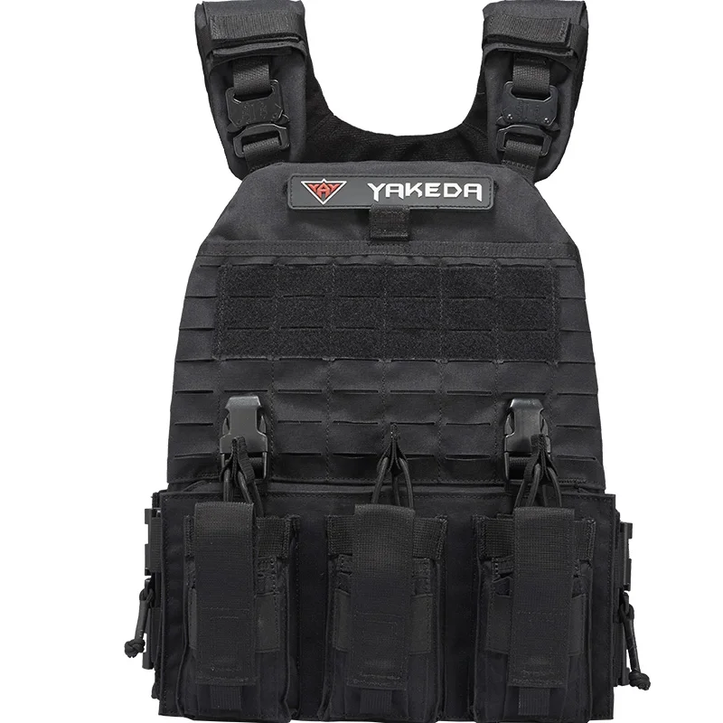 YAKEDA quick release lightweight military molle modular soft hard armor tactical plate carrier vest with cummerbund pouches