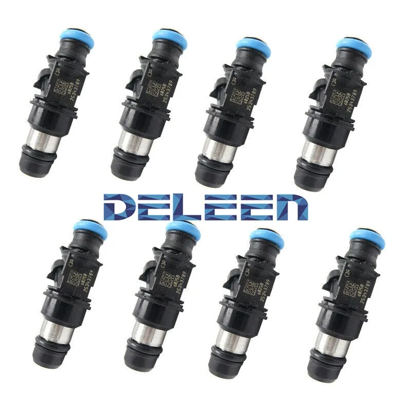 Deleen 8x High impedance Fuel Injector 25343789  (2-HOLE)  For Chevrolet Car Accessories