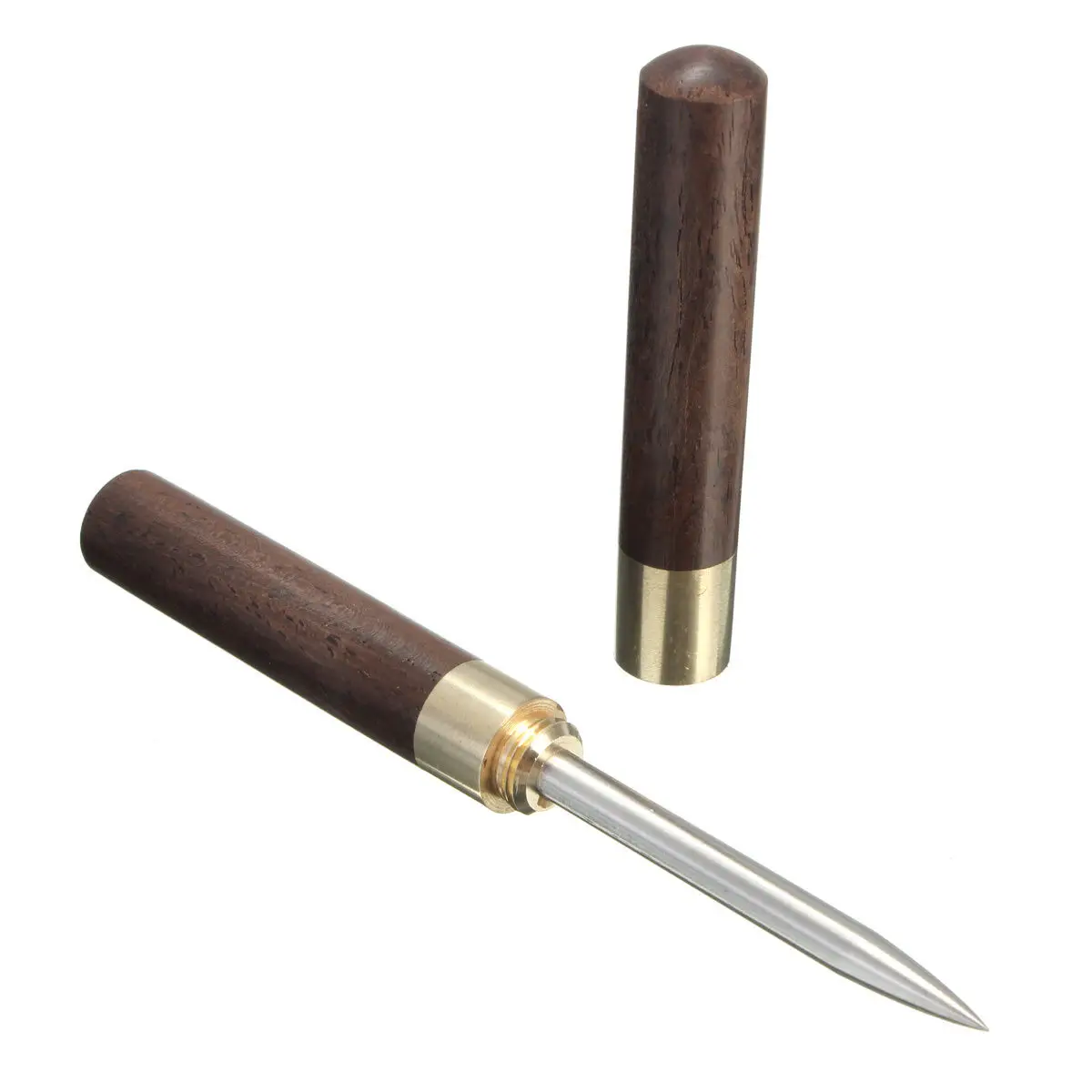 Sandalwood Tea Knife Needle Pick With Wood Handle Puer Tea Tools Cone Needle Breaking Prying Tea Brick Professional Tool