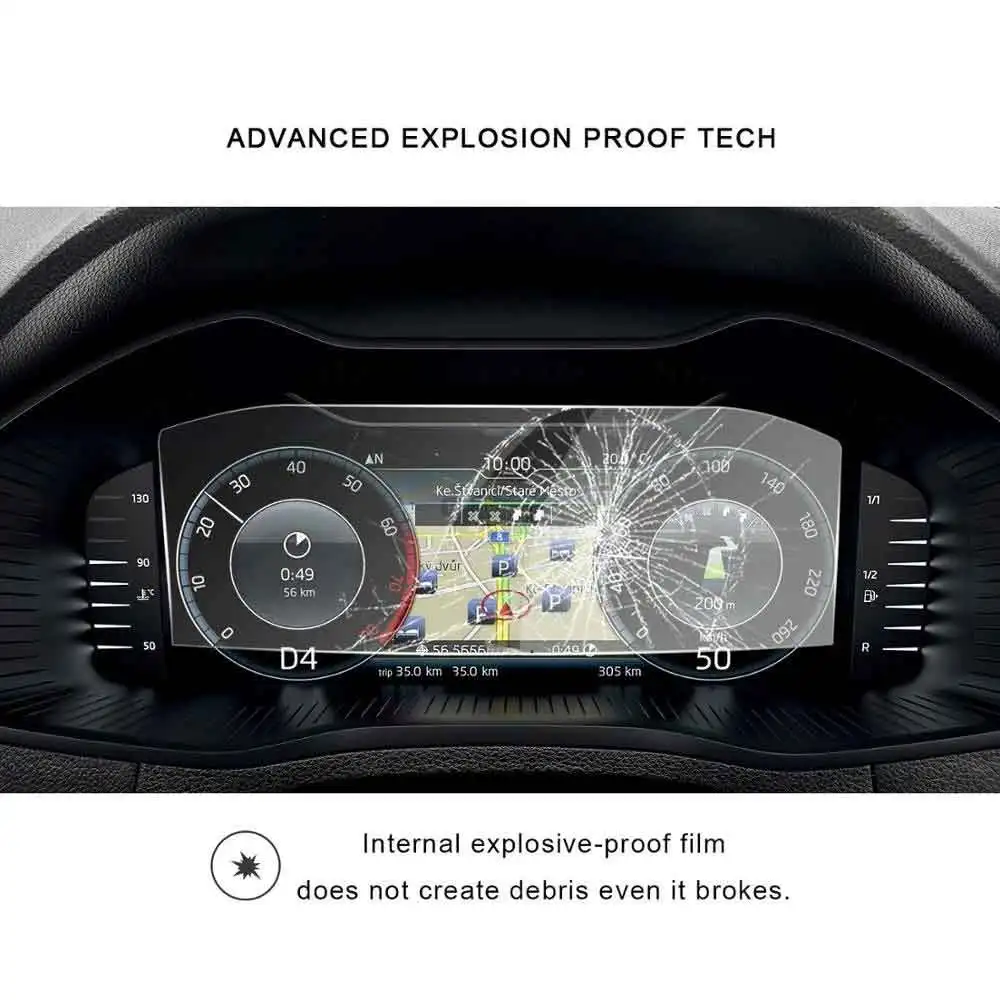 For Octavia/kodiaq/Superb/Karoq/Kamiq 10.25Inch 2019 2020 Car Screen Protector LCD Dashboard Display Interior Accessories