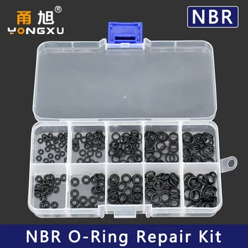 VMQ NBR bague d'étanchéité Silicone Kit épaisseur 1/1.5mm caoutchouc Nitrile NBR joint torique joint d'étanchéité joints toriques Kit en caoutchouc Set-.-