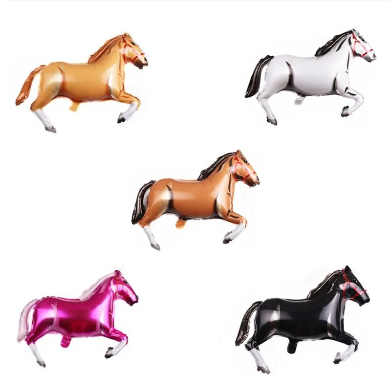 2pcs New Pentium Horse Aluminum Balloon Animal Shape Birthday Party Decoration Toys