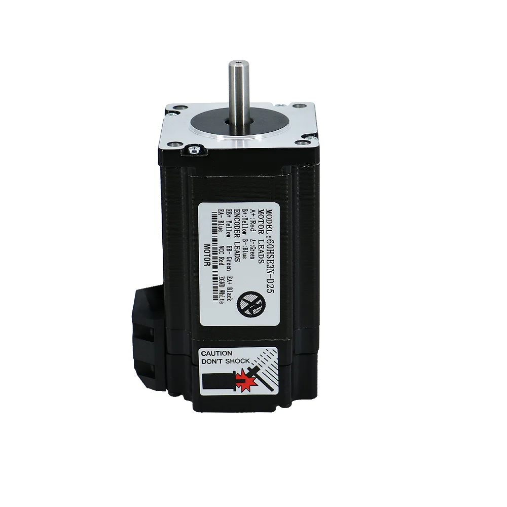 Eu warehouse Nema24 close loop servo motor 60HSE3N-D25 +HSS60 drive + encoder cable for CNC