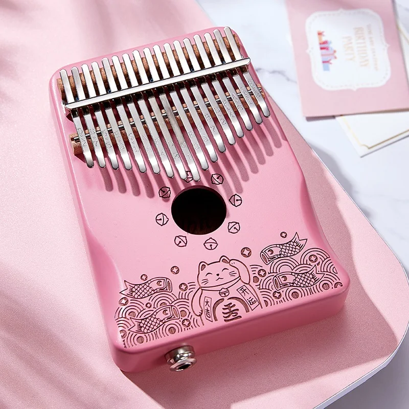 17 Keys Kalimba Thumb Piano High Quality Mahogany Body Musical Instruments With Learning Book Kalimba Piano Christmas Gift