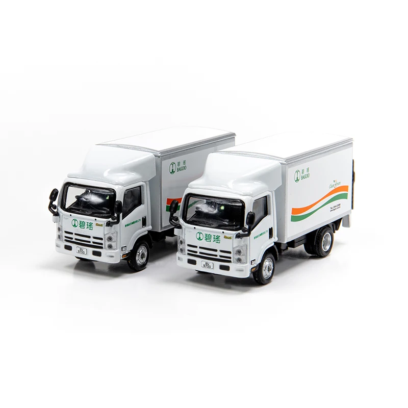 Tiny 1:64  Isu-zu N Series Box Transport Truck Van NO.128 Alloy Simulation Model Car