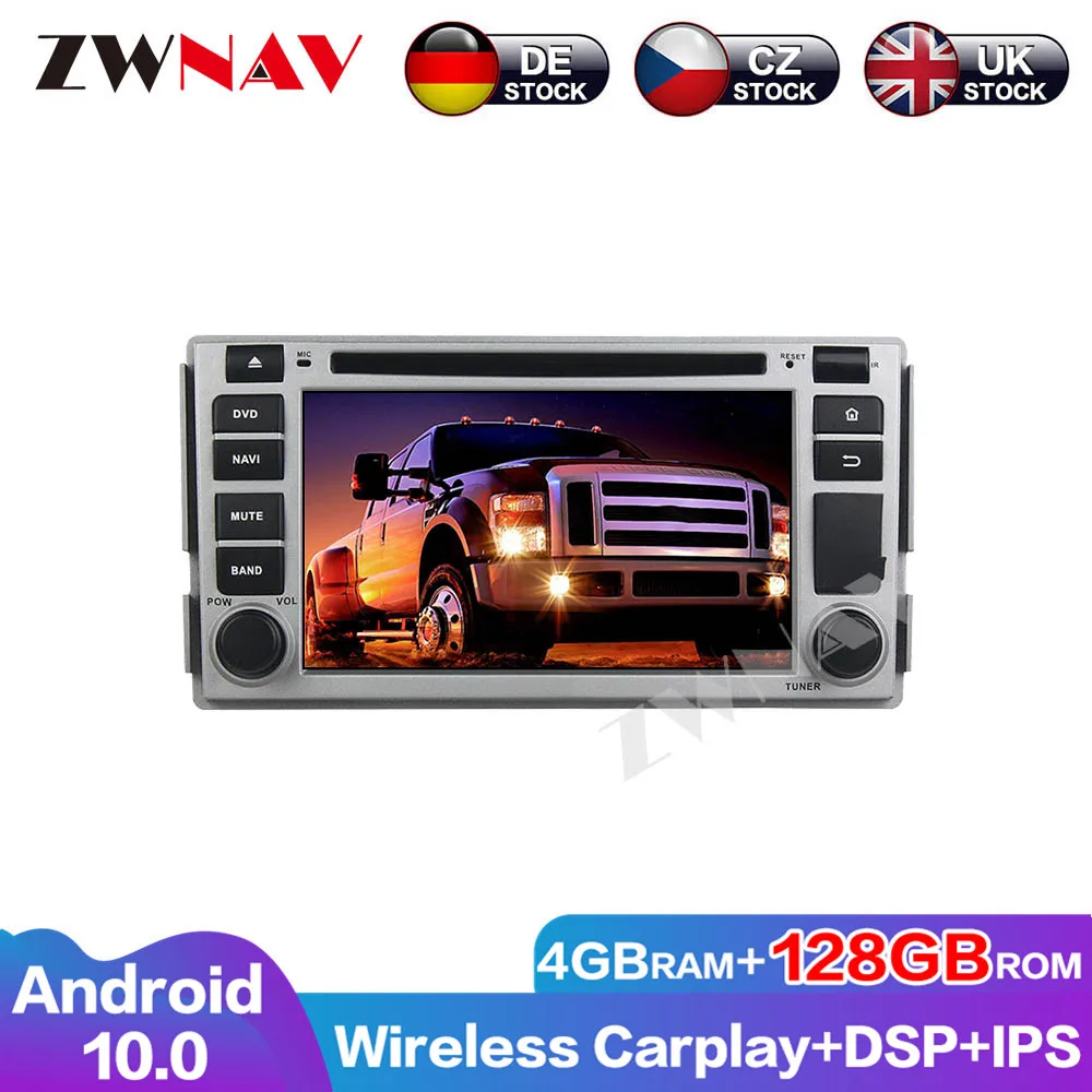 Excellent Performance Screen Car Android 10 Carplay Radio DVD Player Multimedia Audio Navigation GPS For Hyundai Santa Fe