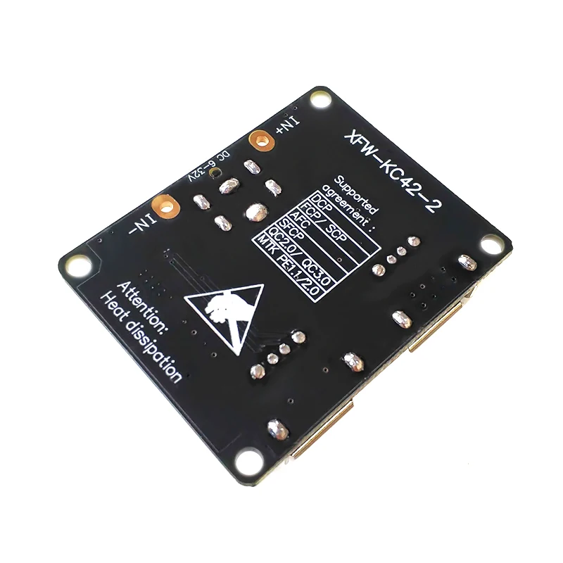 QC3.0 QC2.0 USB 2 Channel DC-DC Buck Converter Charging Step Down Module 6-32V 9V 12V 24V to Fast Quick Charger Circuit Board 5V