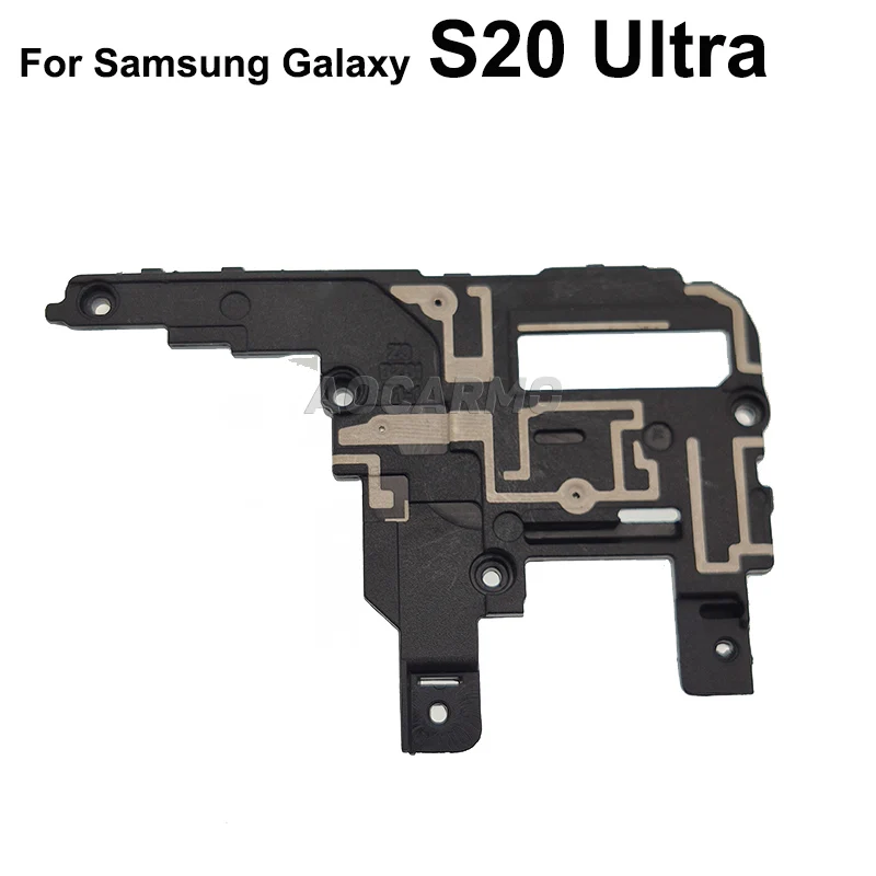 Aocarmo For Samsung Galaxy S20U S20 Ultra Wireless Charging Coil NFC Loudspeaker Signal Antenna Motherboard Metal Sheet Cover