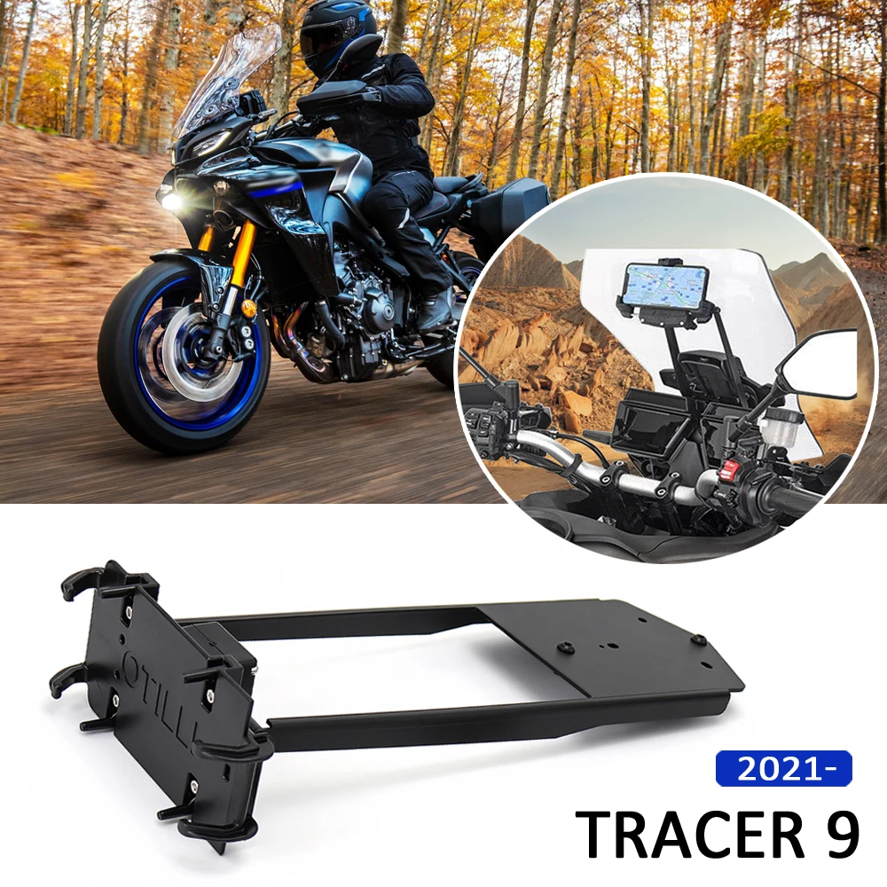 

2021-новые аксессуары для мотоциклов для Yamaha TRACER 900 TRACER 9 GT, GPS-навигационный кронштейн для телефона, USB-держатель для зарядного устройства, подставка