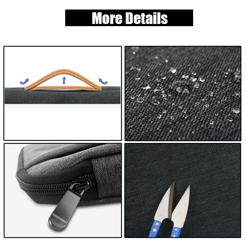 Túi Đựng Laptop 13 13.3 15.6 Inch Chống Nước Xách Tay Nữ Tay Cove Cho Macbook Air Pro/Asus/HP Du Lịch Mang Theo ốp Lưng Túi Xách Cặp