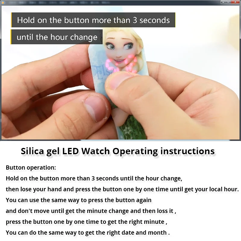Princess Elsa Frozen Luminous Children Watches Cartoon Pattern Minnie Mickey Girls Watch Kids Reloj Infantil Wristwatches Clock