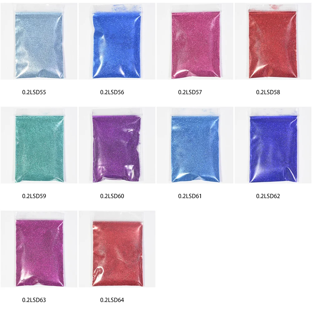 0.2 1/128 Multi-color Holographic Mirror Glitter for Nail Art,(Extra Fine Glitter), 50 Grams Holo Ultra Fine Nail Glitter Powder