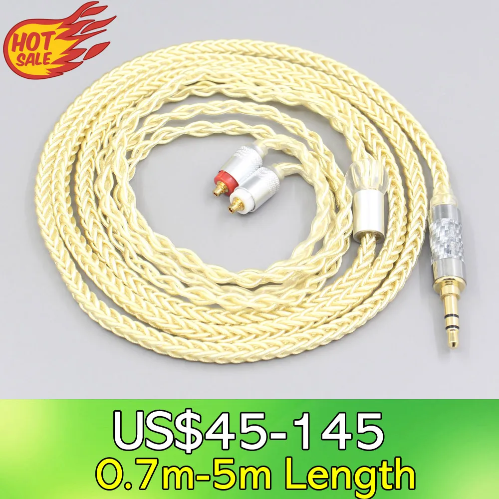 

LN007608 8 Core Gold Plated + Palladium Silver OCC Alloy Cable For Sony XBA-H2 XBA-H3 XBA-Z5 xba-A3 xba-A2 Earphone