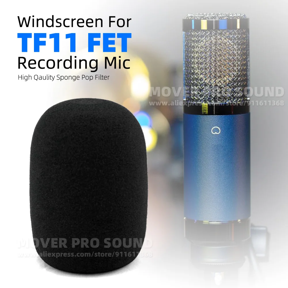 

Windshield Foam Mic Cover Sponge Windproof For TELEFUNKEN TF11 TF 11 FET Microphone Anti Pop Filter Dustproof Windscreen Shield