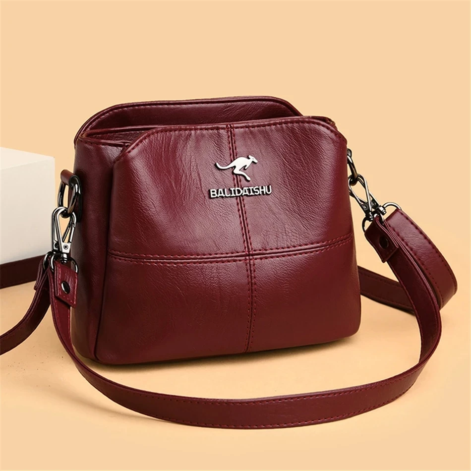 Damska torba z haftem Wysokiej jakości skórzane torebki damskie 2024 Damska torba na ramię Małe torby crossbody dla kobiet Sac a Main