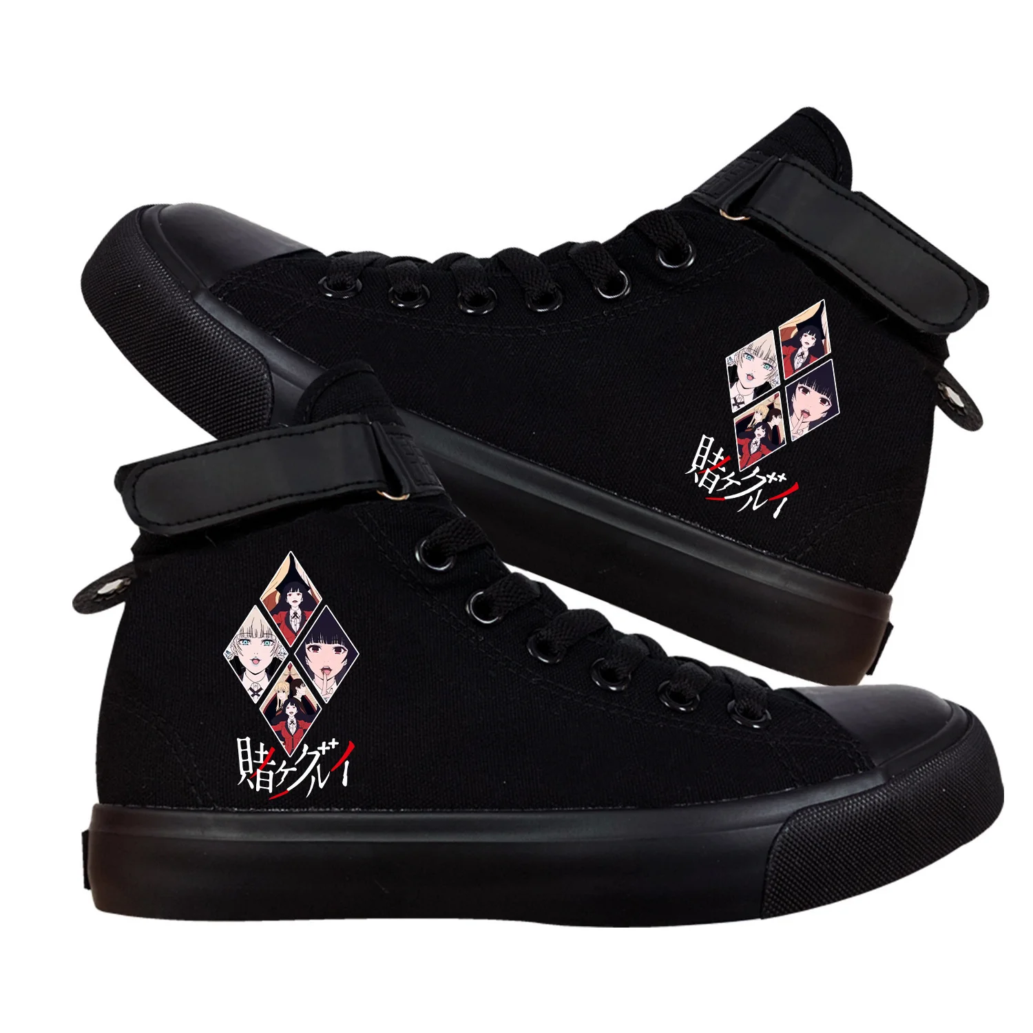 Kakegurui Anime Cosplay Sweet Cute Girl Print High-Top Canvas Shoes Casual Breathable Leisure Unisex Sport Sneakers Vulcanize