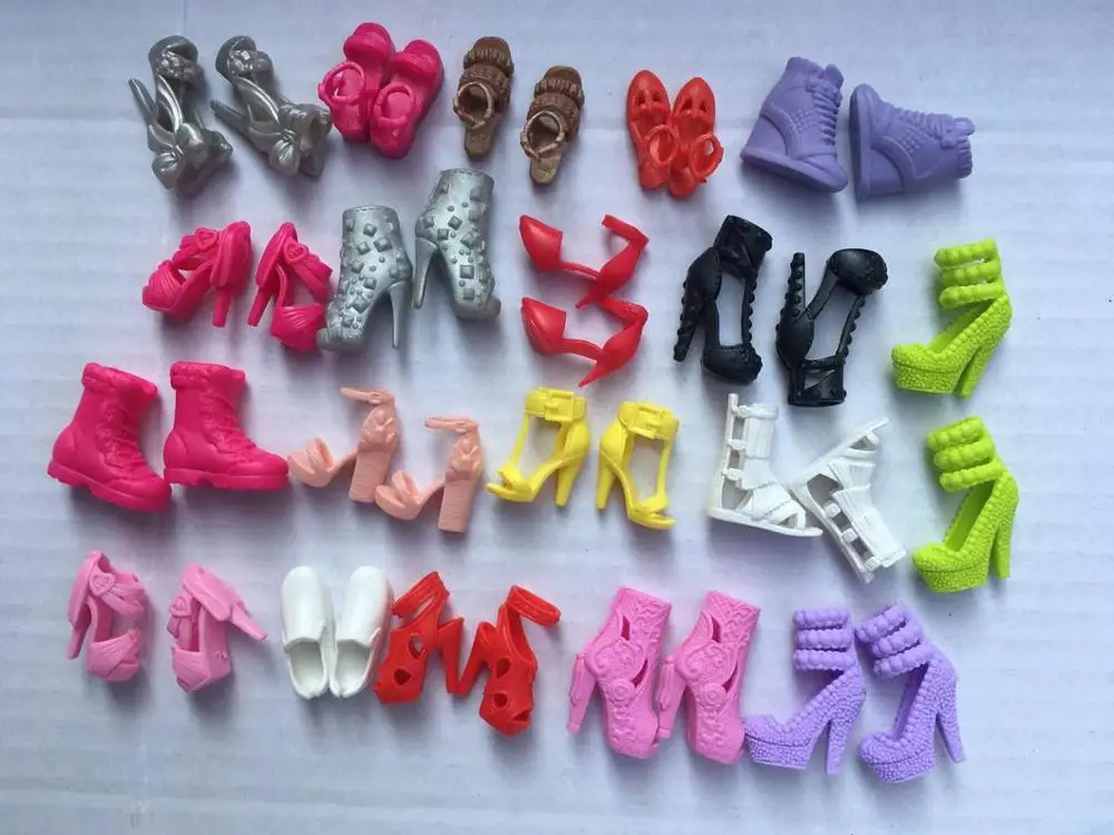 Cute Princess 1/6 Doll Shoes Decors Girl DIY Dressing Toys Colorful Doll Sandals Sneakers For FR Super Model Dolls Boots Toy