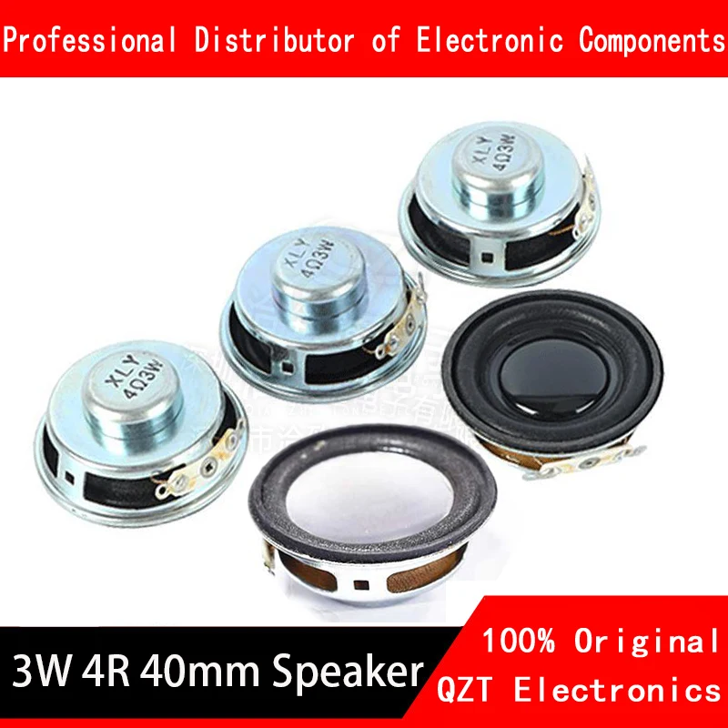 2 Stuks Speaker Hoorn 3W 4R Diameter 4Cm Mini Versterker Rubberen Pakking Luidspreker Trompet