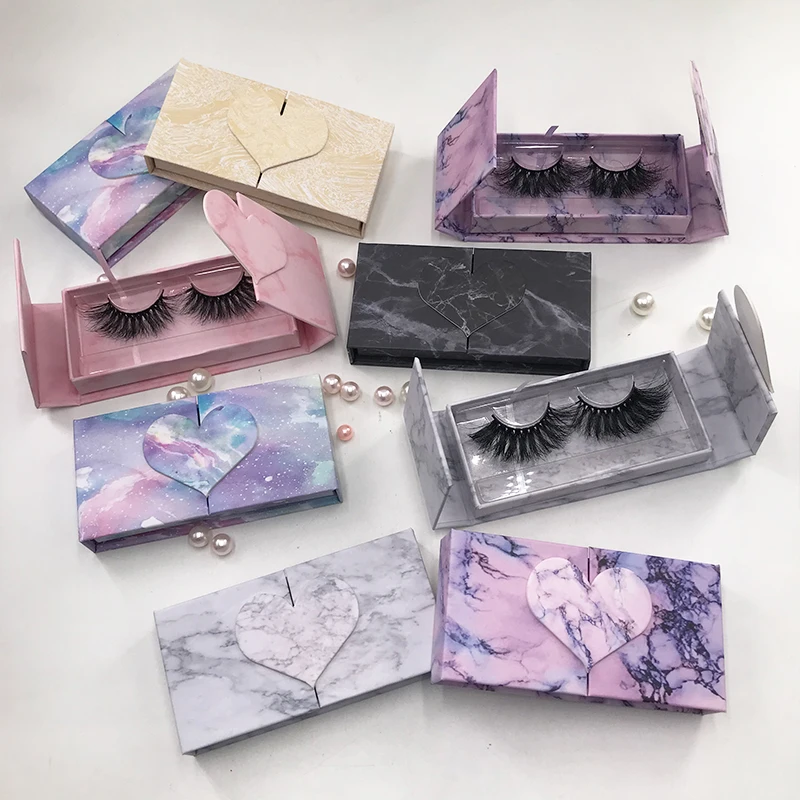 

Black Marble Foil Box Eyelashes Packing Box Custom LOGO Dramatic Wholesale 3D Mink Lashes Best Lash Vendor