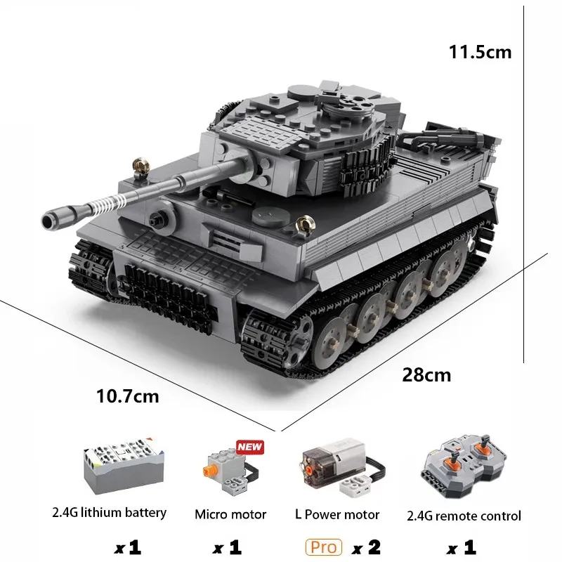 925 pièces bloc de construction RC réservoir jouet Simulation RC assemblage militaire réservoir brique arme enfant intelligence apprendre jouet pour enfant cadeau jouet