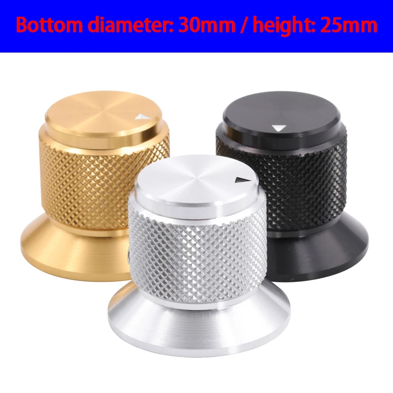 

KYYSLB 30*25MM Power Discharge Positioner Knob Aluminum Alloy Tube Amplifier Case Audio CD Volume Control Switch Knob