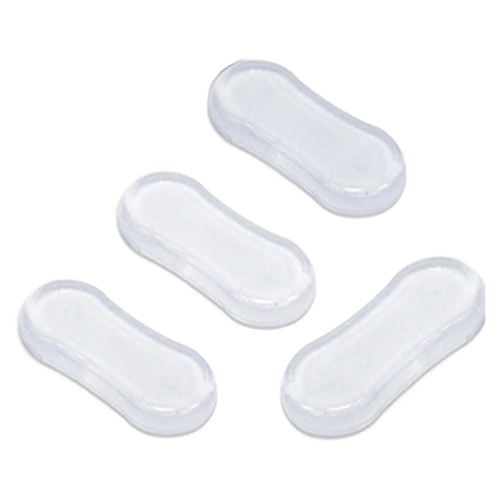 4-piece toalete capa mudo anti-colisão transparente almofada adesiva móveis amortecimento de ruído anti almofada de choque anti-colisão