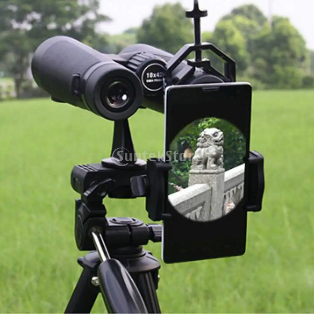 Universal Mobile Phone Telescope Mount Adapter Mount Clip Monocular Spotting Scope Binocular Holder Support Eyepiece Decorative