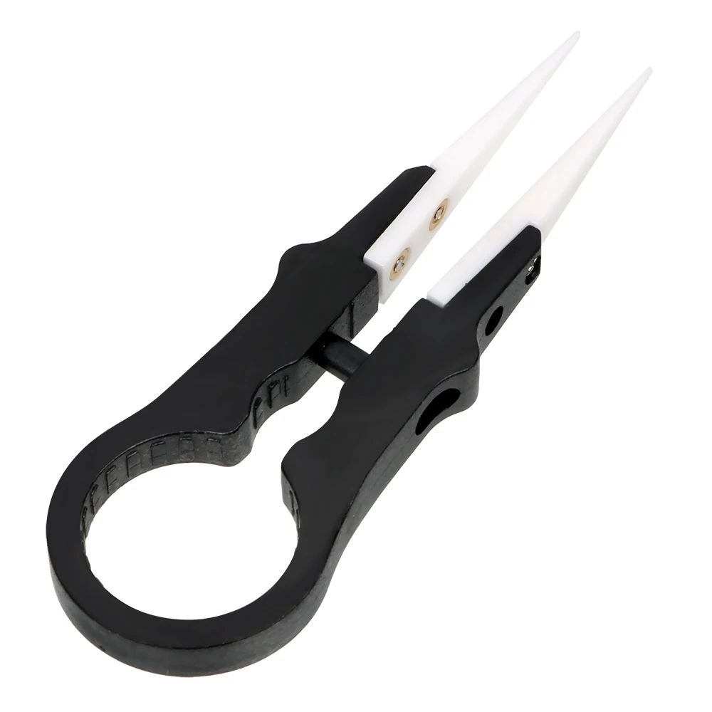 DIYWORK High Temperature Resistance Ceramic Insulation Tweezers Multifunctional Forceps