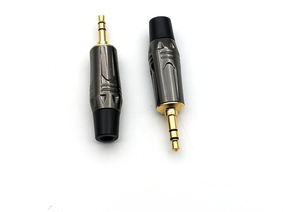 Imagem -05 - Conector Estéreo Macho Banhado a Ouro 50 Peças Plugue Conector de Solda 3.5 mm