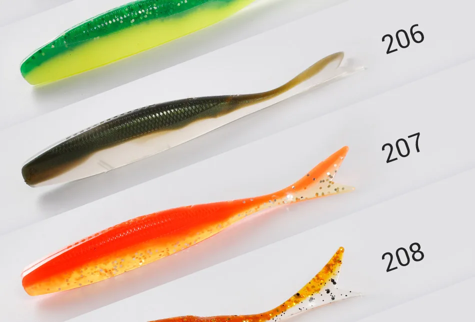 NOEBY Weicher Köder Klinge Minnow 9 cm 11 cm Easy Shiner Silikon Künstliche Weiche Köder Wobbler Stick Shad Köder angelgerät Pesca – Detail 7