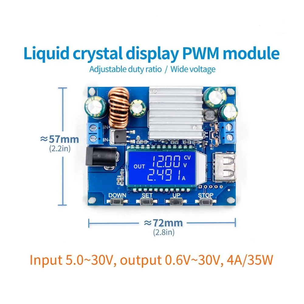 CNC buck-boost module Constant voltage constant current 12V boost 9V24V adjustable buck boost solar charging