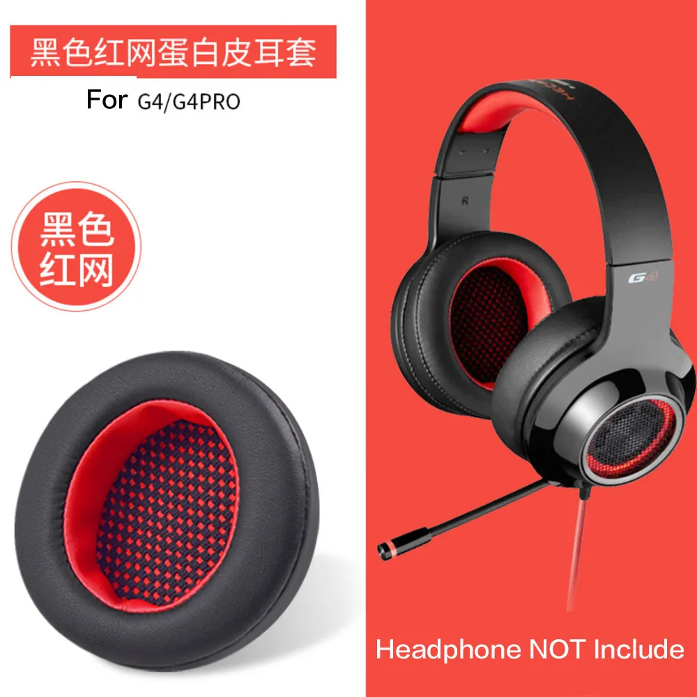 POYATU สำหรับ Edifier G4 Ear Pads หูฟังสำหรับหูฟัง Edifier G4PRO ผ้าโพกศรีษะหูฟัง Headband ปลอกหมอน Earmuff หนัง
