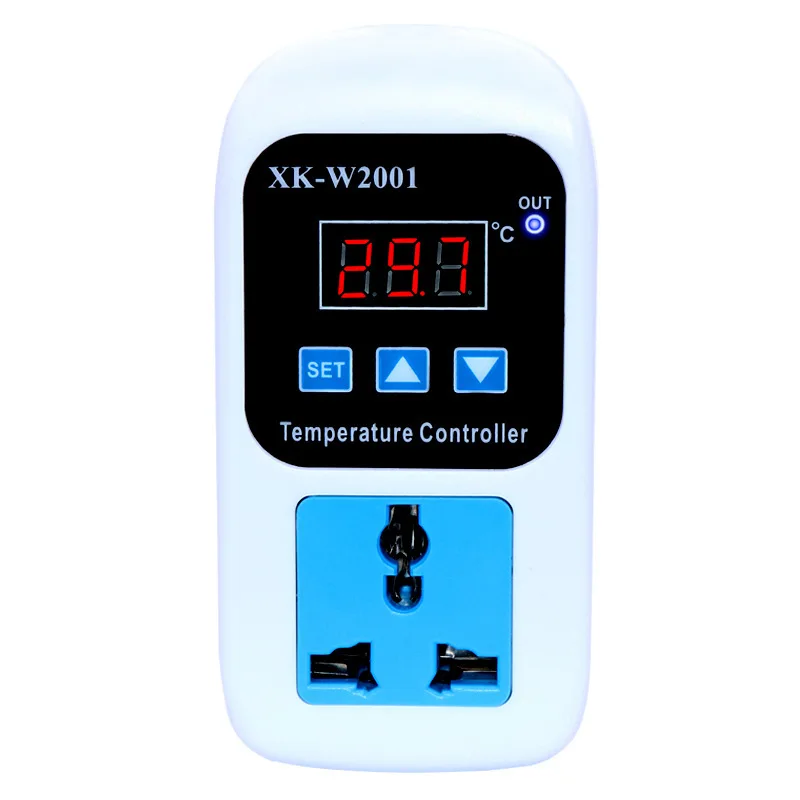 AC 110-220V Digital Temperature Controller Thermostat Regulator Smart Microcomputer Socket Outlet -50 to 110 C + NTC Sensor