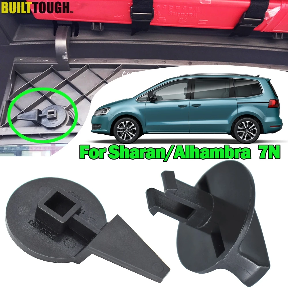 For VW Sharan Seat Alhambra MK2 7N 2010 - 2020 Rear Warning Triangle Compartment Cover Bracket Turn Knob Mounting Lock Clip